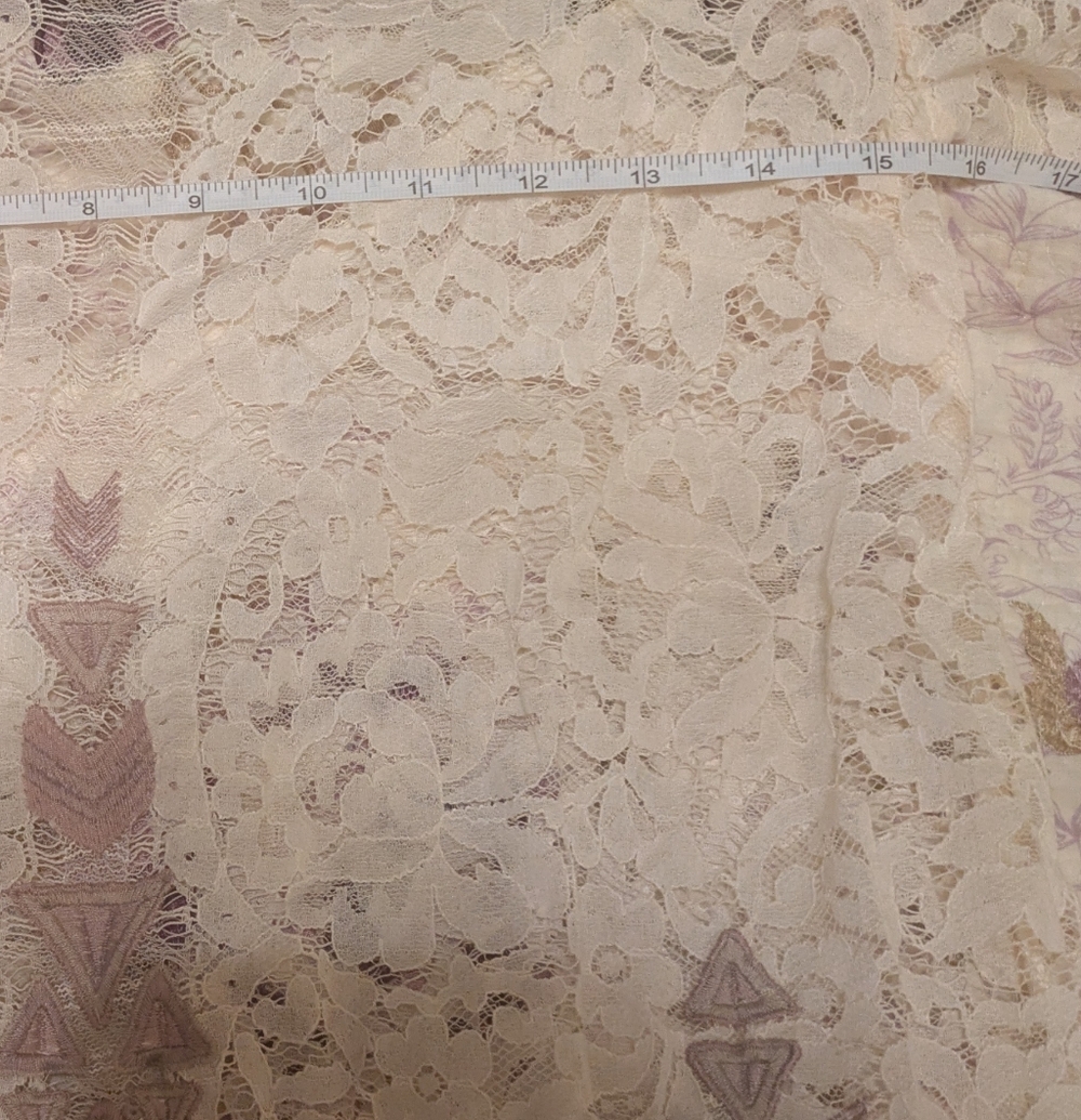 Free People Boho Festival Lace Tunic - Ivory - Small - Like New - Picture 6 of 11